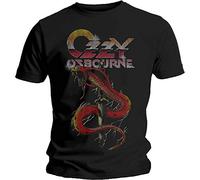 Osbourne Ozzy - T-Shirt # L Unisex Black # Vintage Snake