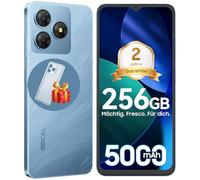 OSCAL 2025 Flat 2 Movil Android 14, 12GB+256GB/2TB TF Octa-Core Teléfono Movil, 6.56" HD+ 90Hz Smartphone, Batería 5000mAh, Cámara 13MP+8MP, Gemini AI, 4G Dual SIM/Face ID/OTG/GPS/Azul