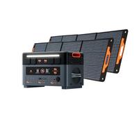 Oscal 2400W Estacion de energia portatil, batería LFP 2016Wh, generador solar on/off-grid, con dos altavoces de 50W, UPS de 5ms, puerto de carga DP100W, incluye dos paneles solares de 200W.