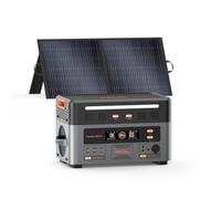 OSCAL 3600W Generador Solar con Panel 100W, 2160Wh Estación de Energia Portatil, Carga Rápida 1h, Batería LiFePO4, UPS, 14 Puertos, APP, Power Station para Camping, Caravana, Hogar, PowerMax 3600PE