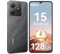 OSCAL Flat 2 Telefono Movil 2025, Android 15 Smartphone Libres, 6.56" HD Pantalla Movil, Gemini AI 13MP+8MP, 12GB+128GB/2TB TF, 5000mAh, 8.75mm Ultra, 4G Dual SIM, Octa-Core/Face ID/OTG/GPS-Negro