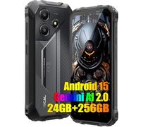 OSCAL Marine 2 Android 15 Movil Irrompible 2025, 24GB+256GB/2TB 11000mAh Teléfono Móvil Resistente, 6.56" HD+, 16MP Cámara AI, 3 Card Slot, 4G Smartphone Todoterreno,5G WiFi,NFC,GPS,OTG,FM,Negro