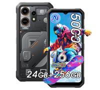 OSCAL Marine 3 Android 16 Movil irrompible,24GB+256GB/2TB Gemini Al Teléfono Movil, 6,56”FDH+90Hz，Octa-Core,Cámara Al 16MP+13MP，5000mAh Móvil Rugerizado,4G Dual SIM IP68/IP69K,OTG/NFC/GPS/FM Negro