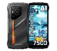 OSCAL Pilot 3 AI Android 15 Movil Irrompible 5G, 36GB+256GB/2TB Teléfono Movil Resistente, Cámara AI 50MP+32MP, 6.78" FHD+, 7500mAh Smartphone Todoterreno,4G+5G Telefono NFC,Dual SIM,OTG,GPS,FM, Negro