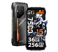 OSCAL Pilot 3 Android 15 Movil Irrompible 5G, 36GB+256GB/2TB Teléfono Movil Resistente, Cámara AI 50MP+32MP, 6.78" FHD+, 7500mAh Smartphone Todoterreno,Gemini AI Telefono NFC/3 Slot/OTG/GPS/FM, Negro