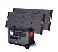 OSCAL PowerMax 3600 Central Eléctrica Portátil de 3600Wh + 2 Paneles Solares de PM400Pro 400W