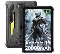 OSCAL Spider 10 Tablet Rugerizada, 20000mAh(45W), 11 Pulgadas Tablet Resistente, Camping LED 1100 LM, Android 15, 24GB+256GB/2TB, IP69K Rugged Tablet, AI Camera, PC Mode/Stylus Pen/Dual SIM/NFC/GPS