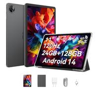 OSCAL Tablet 11" Android 14 | 4G LTE+5G WiFi | 24GB RAM+128GB (2TB Ampliable) | 120Hz Pantalla HD | Octa-Core | 13MP Cámara | Modo PC | Widevine L1 | GPS | Batería 7700mAh