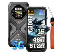 OSCAL Tank 1 (48GB+512GB) 5G Teléfono Movil Resistente Android 15, 20000mAh Movil Irrompible, 64MP+50MP Cámara AI, 6.78" FHD+ Smartphone Todoterreno IP68, 5G Telefono NFC,OTG,GPS,Infrarrojo,FM, Negro