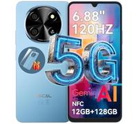 OSCAL Tiger 8 6.88" HD+ 120Hz Telefonos Movile 5G AI, DokeOS(Android 15 Pro), 12GB+128GB/2TB TF Smartphone, 16MP+8MP Smartphone 5G Dual SIM, Face ID/Fingerprint/OTG/GPS/Funda de Móvil/Pago NFC