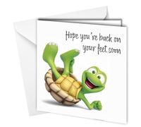 Oscar Finks, Tarjeta "Get well soon ", Hope you get back on your feet soon, Turtle #1669