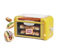 Oscar Mayer - Calentador de rodillo y bollos para perros calientes, rodillos de parrilla de acero inoxidable, estantes de calentamiento antiadherentes, perfecto para perros calientes, rollos de huevo,