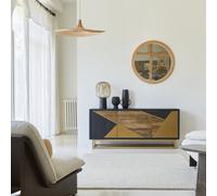 Oscar - Mueble para TV de roble de 160 cm H 70 x B 160 x T 45 cm