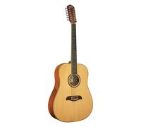 Oscar Schmidt Guitarra Dreadnought natural de 12 cuerdas OD312, natural con calidad hecha a mano. Diapasón y puente de palisandro. Barra de armadura totalmente ajustable y afinadores cromados fundidos