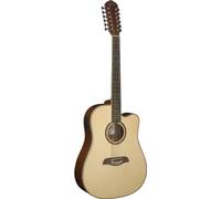 Oscar Schmidt OD312CE-A-U Guitarra Eléctrica Acústica de 12 Cuerdas. Natural