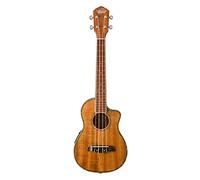 Oscar Schmidt Ukelele Koa de tamaño tenor eléctrico acústico con bolsa de concierto, OU6LCEK