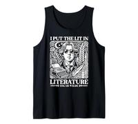Oscar Wilde I Put The Lit in Literature Autor Escritor Novela Camiseta sin Mangas