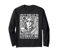 Oscar Wilde I Put The Lit in Literature Autor Escritor Novela Manga Larga