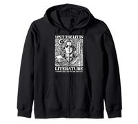 Oscar Wilde I Put The Lit in Literature Autor Escritor Novela Sudadera con Capucha