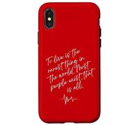 Oscar Wilde Quote To Live Is The Rarest Thing In The World Carcasa para iPhone X/XS