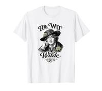 Oscar Wilde The Wit Retrato Flor Victoriano Literario Camiseta