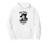 Oscar Wilde The Wit Retrato Flor Victoriano Literario Sudadera con Capucha