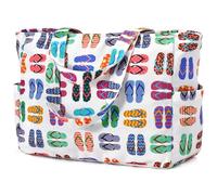 oscaurt Strandtasche Groß Tote Bag Damen Handtasche Umhängetasche Strandtasche XXL Familie Reisetasche Sporttasche Badetasche Saunatasche Geschenke für Frauen, Chanclas, large