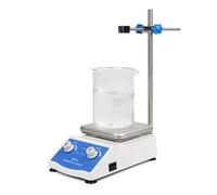 Oscilador Agitador Agitador magnético de calentamiento con pantalla digital, agitador termostático, mezclador placa calefactora laboratorio, velocidad ajustable 1600 rpm