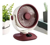 Oscillating Desk Fan, Rechargeable Air Circulation Unit, 3 Speed Portable Cooling Device, ABS Battery Powered Motor Build, Personal Ventilation Appliance Tool, Bedroom Home Kitchen 7.67 X 8.85 X 5.9in