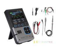 Oscilómetro digital, generador de señal 3 en 1 y probador de transistor 10MHz 48MSA/S Osciloscopio de mano con pantalla de 2.8 "para diagnóstico electrónico
