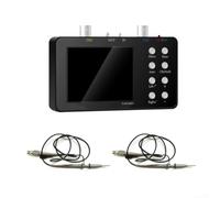 Osciloscopio de memoria digital de 10 MHz, 2 canales, con generador de señal, osciloscopio portátil de 50 MSa/s LCD de 3,2 pulgadas para reparación y bricolaje (host+2 muestras)