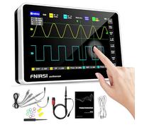 Osciloscopio Digital de Tableta de 2 Canales, WapoRich Osciloscopio Portátil con Sonda de Alto Voltaje 100X, Ancho de Banda de 100MHz, Memoria de 1 GB