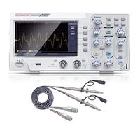 Osciloscopio Digital Hanmatek DOS1102 con 2 Canales y Pantalla de 7 pulgadas, Pantalla TFT-LCD, Kit de Osciloscopio Portátil con Ancho de Banda de 110 mhz 500 MS/s *2 Frecuencia de Muestreo