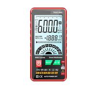 Osciloscopio multímetro de mano con frecuencia muestreo 48 Hz y ancho banda 10 MH/Z for probar voltaje, corriente, resistencia diodos(616 Red)