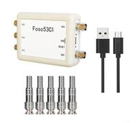 Osciloscopio USB de 5 canales Fosc53C1 con muestreo de 1 MHz, conectores BNC para pruebas eléctricas, diagnóstico automático, grabación de 90 horas, visualización de señal diferencial