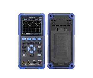 Osciloscopios, Osciloscopio Digital HDS2202S, 2 canales, 200Mhz, 1GSa/s, osiclloscopios USB portátiles 3 en 1, multímetro y generador de forma onda