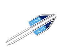 OscitY 2PCS Coche metalo Emblemas Logo Insignia, para BYD Song Qin Han EV Tang DM 2018 Plus Song Pro MAX Yuan Pegatinas Emblema Carrocería Calcomanías Car Decoración Estilo Accesorios,B/Blue