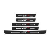 OscitY 4 Piezas Coche Carbono Fibra estribos Decoración Protector umbral Pegatina, para Peugeot GT GTI GT Line Antirrayas AntiDesgaste Antideslizante Accesorios,5 Pcs-GT
