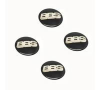 OscitY 4PCS Coche Rueda Tapas centrales Pegatinas, para BBS（60MM） Llanta Centro Buje Cubo Cubierta Impermeable AntióXido Auto Decorar Accesorios,A/Black White