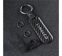 OscitY Coche Carbon Fibra Llaveros, para Lynk & Co 01 02 03 04 05 06 07 08 09 Keychain reemplazo Herradura Desmontables Anti-perdida Moda Familia Regalos Car Accesorios,A-F