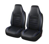 OscitY Coche Cuero Delanteros Traseros Juegos cubreasientos, para Lynk & Co 01 Asiento Impermeable Respirable Cómodo Protector Accesorios,C/Black Blue-2PCS
