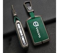 OscitY Coche Cuero Llavero, para Volvo XC40 S60 New Energy S90 XC90 V60 V90 Llavero Bolsa Personalizado Impermeable Anti-rasguños Proteger Decoración Accesorios,C/Green-Gun Color