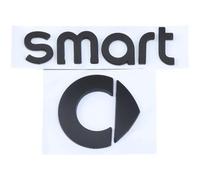 OscitY Coche metalo Emblemas Logo Insignia, para Smart fortwo forfour 453 451 450 Pegatinas Emblema Carrocería Calcomanías Car Decoración Estilo Accesorios,A