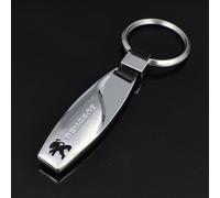 OscitY Coche Zinc Aleación Llaveros, para Peugeot 508 607 806 807 1007 2008 3008 4007 5008 Rifter Bipper RCZ Keychain reemplazo Herradura Desmontables Anti-perdida Moda Familia Regalos,A-F