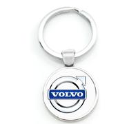 OscitY Coche Zinc Aleación Llaveros, para Volvo C30 C70 S40 S80 V40 V60 V90 Keychain reemplazo Herradura Desmontables Anti-perdida Moda Familia Regalos Car Accesorios,A-F