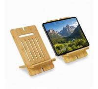 Osco Soporte de bambú para Tablet o iPad, 19 x 16,5 x 15 cm, ángulo Ajustable