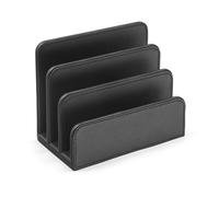 Osco Soporte para cartas de piel sintética, color negro