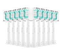 Osctor Compatible con cabezales de repuesto Philips Sonicare, cabezales de cepillo de dientes de repuesto compatibles con Phillips Sonicare Click on cepillo de dientes eléctrico, paquete de 10