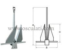 Osculati Ancora Tipo Danforth 6 kg (Danforth Anchor 6 kg)