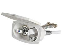 Osculati Box doccia New Edge Bianco Tubo INOX 2,5 m (New Edge White Shower Box SS Hose 2